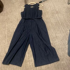 Banana Republic Wide Leg Denim Jumpsuit